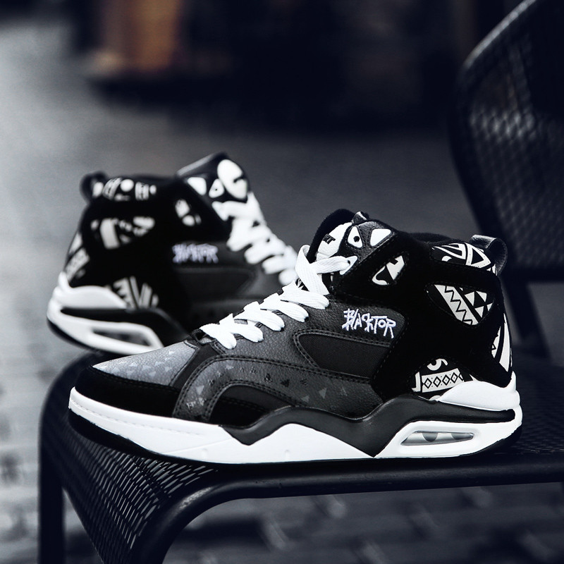 Augstas kvalitātes vīriešu basketbola apavi gaisa spilveni sporta apavi āra neslīdoši valkājami sporta vīriešu skriešanas apavi zēnu kedas