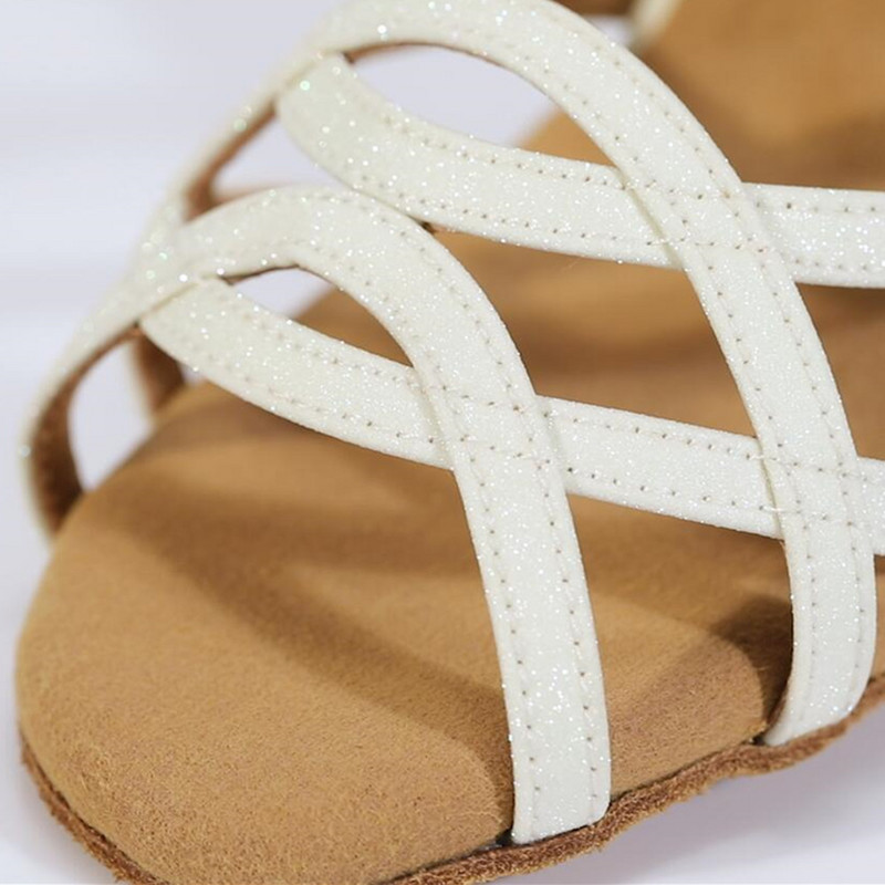 Jaunākā stila Gaismas augstpapēžu kurpes 10cm latīņu deju apavi ziedu pu Profesionāli balles latīņu salsas deju apavi