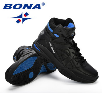 BONA Baskets Homme Мъжки баскетболни обувки Cow Split Мъжки обувки Outdoor Flat High Top Sport Shoes Men Trainers Zapatillas Comfy