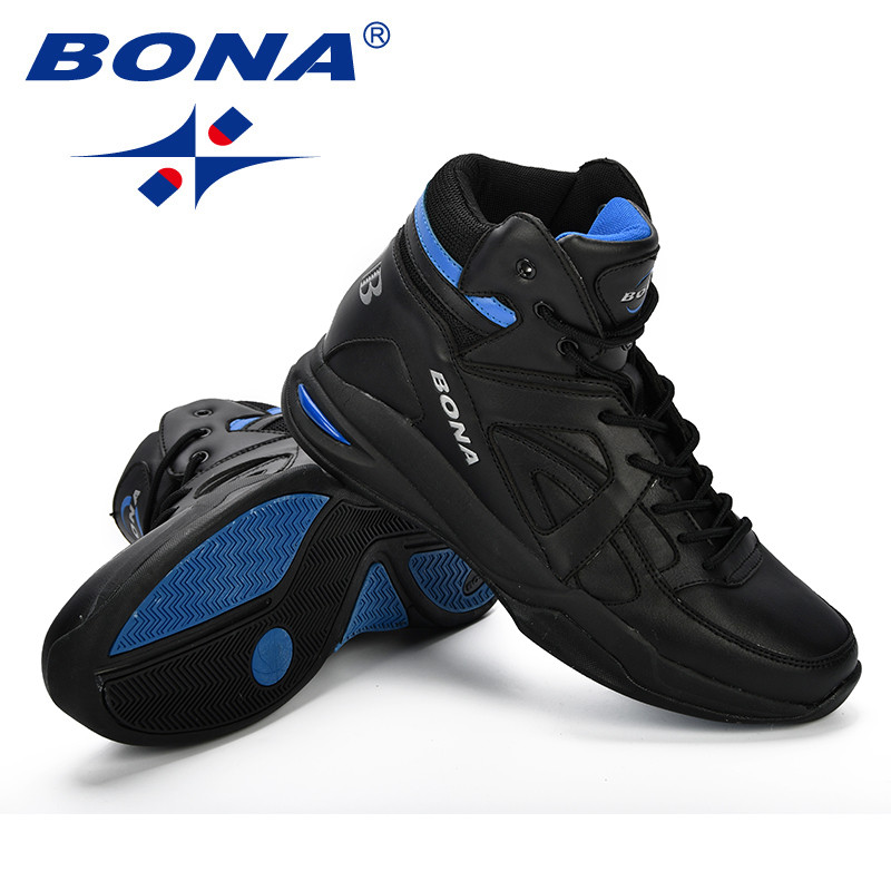 BONA Baskets Homme Meeste korvpallijalatsid Cow Split Meeste jalanõud Outdoor Flat High Top Spordijalatsid Meeste trenažöörid Zapatillas Comfy