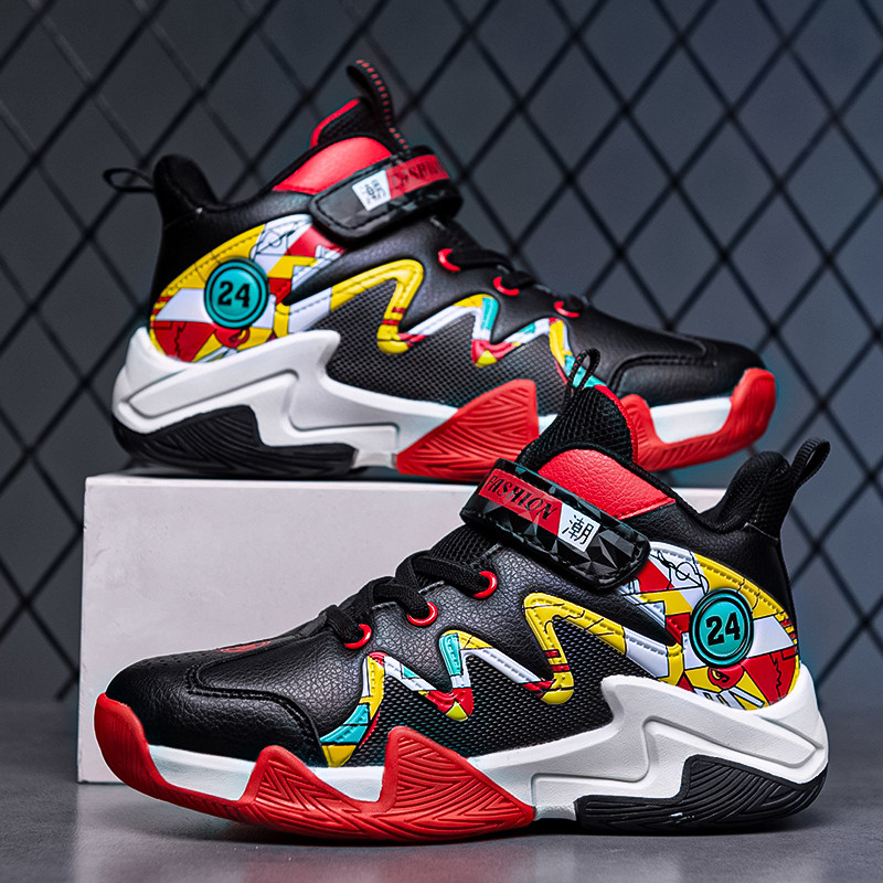 Krepšinio bateliai berniukams Nauji neslystantys ir vandeniui atsparūs vaikiški sportiniai bateliai Lauko mergaičių laisvalaikio bėgimo bateliai 31-40