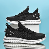 Vyriški sportbačiai 2022 m. Naujas kvėpuojantis tamprus audinys Minkšti, patogūs bėgimo sportiniai batai dideli 47 48 dydžio lengvi vyriški batai