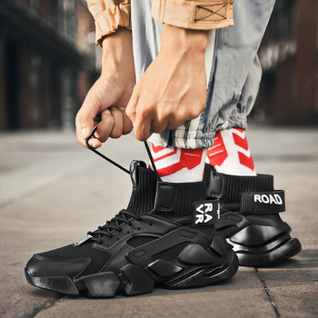 Баскетболни обувки Мъжки дизайн Дебели подметки Джогинг Фитнес Дишащи спортни обувки на открито Мъжки маратонки Размер 12 Увеличаване на височината