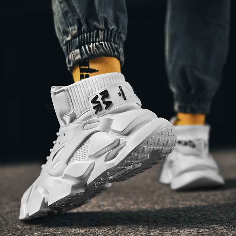 Basketbola apavi Vīriešu dizains Biezas zoles Skriešana Fitness Elpojoši āra sporta apavi Vīriešu kedas Izmērs 12 Augums Palielinās