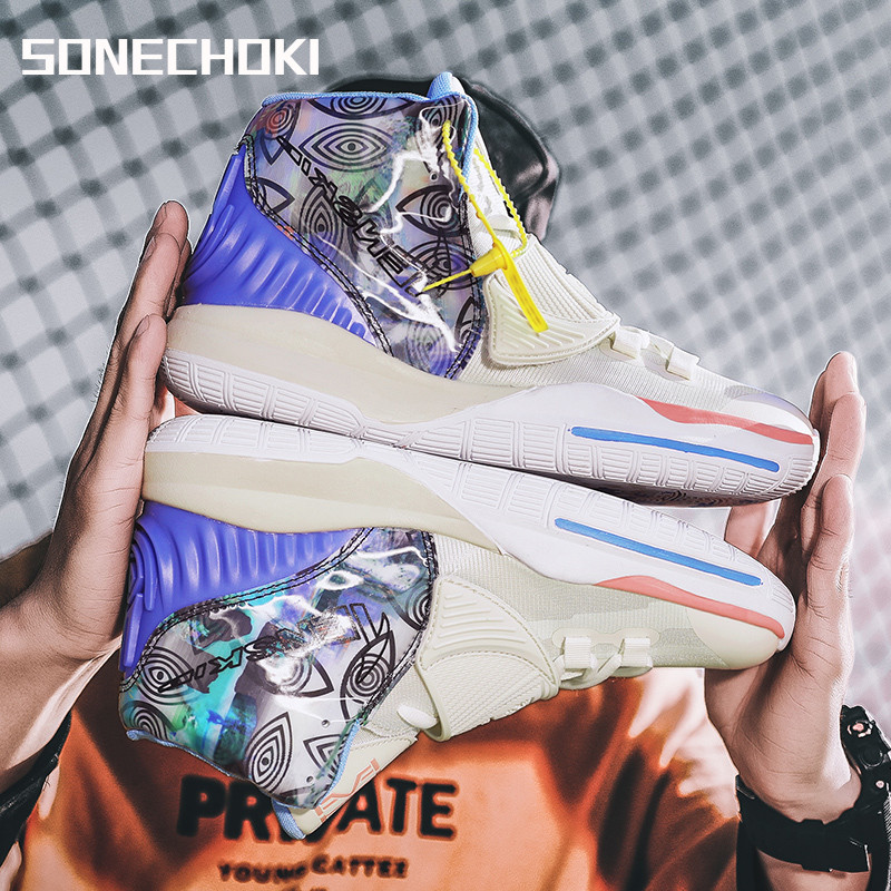 SONECHOKI visoke košarkaške tenisice, dvobojne, uniseks, amortizirane tenisice protiv trenja, muške prozračne sportske cipele, ženske