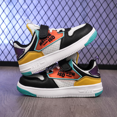 Gyerekkosárcipő Divat fiúk Férfi kosárlabdacipők Magas felső kosárlabdacipők fiúk Könnyű sportcipők Gyerekedzőcipők