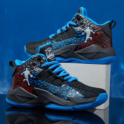 Gyerekkosárcipő Divat fiúk Férfi kosárlabdacipők Magas felső kosárlabdacipők fiúk Könnyű sportcipők Gyerekedzőcipők