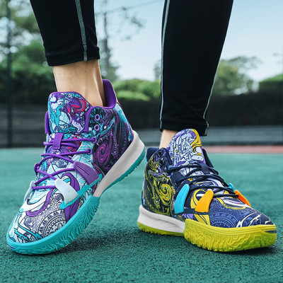 Graffiti Оригинални обувки за мъже Спортни модни баскетболни маратонки Удобни външни мъжки обувки за тренировки zapatillas baloncesto