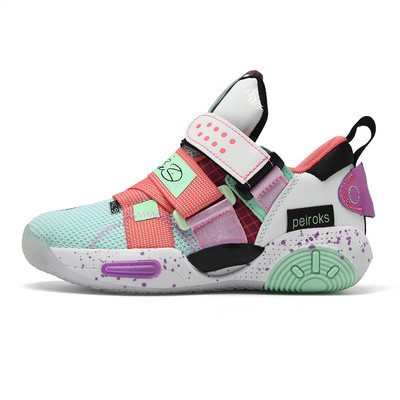 2022 Αγόρια, επώνυμα παπούτσια μπάσκετ για παιδιά, αθλητικά παπούτσια για κορίτσια, για αγόρια, ψηλά αναπνεύσιμα αθλητικά παπούτσια Παιδικά αθλητικά παπούτσια για τρέξιμο με μαλακό κάτω μέρος