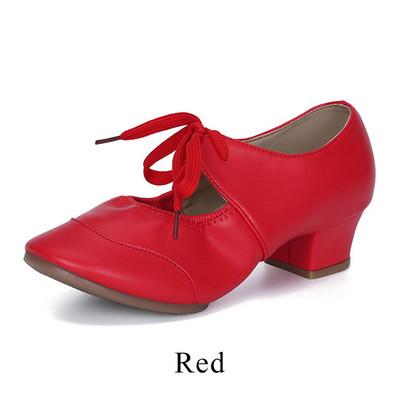 Moteriški Lotynų Amerikos šokių batai Pobūvių salės Džiazo šokių Batai Kvadratiniai kulniukai Minkštas padas Lauko Moteriški Kvadratinių šokių Moteriški sportbačiai, Dydis 34-42