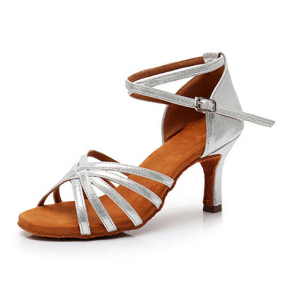 Atnaujinti Hot Selling Heel 7/5 cm šilko atlaso lotynų šokių batai BD šokių batai lotynų moterų šokių batai