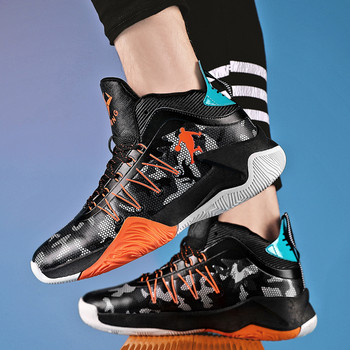 2021 Нови мъжки баскетболни обувки Тийнейджъри Неплъзгащи се Омекотяващи Дишащи спортни маратонки Фитнес тренировка Голям размер Zapatillas Hombre
