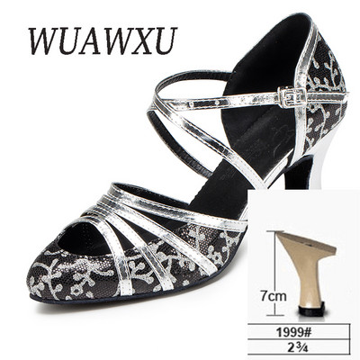 NATASHA2023 Zelta pavasaris un vasara Jauni iekštelpu deju apavi Draudzības deju apavi pieaugušajiem deju apavi vidēji augstiem papēžiem