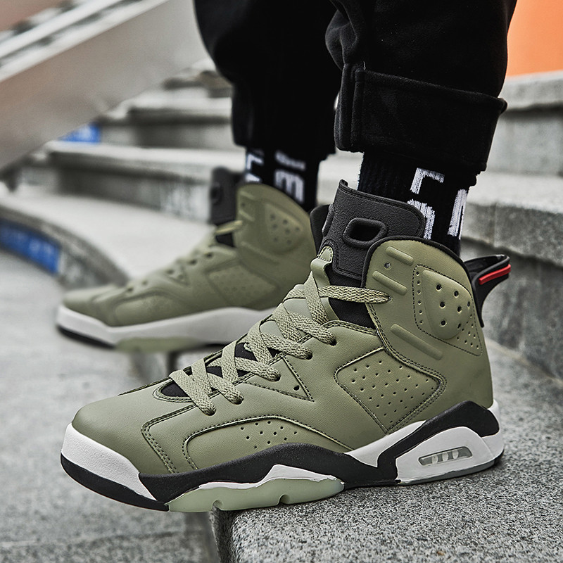 Vīriešu basketbola apavi Basketbola kedas Neslīdoši augsta augšdaļa pārim elpojoši vīriešu basketbola apavi