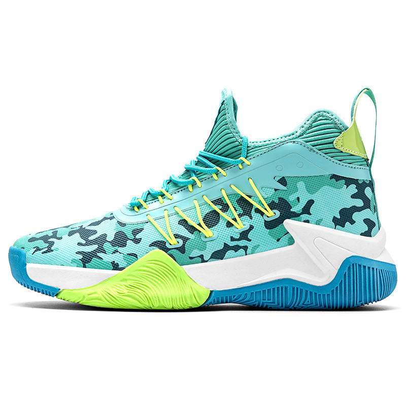 Personalizēti jauktu krāsu basketbola apavi Liela izmēra vīrieša/sievietes kedas Amortizējoši sporta apavi Augsti apavi grozam