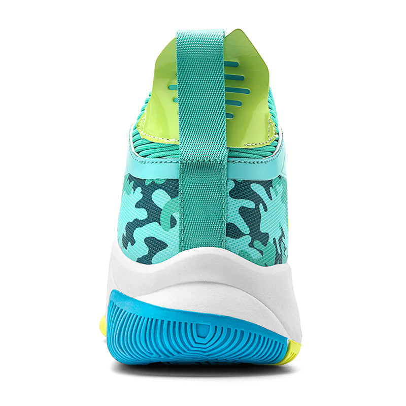 Personalizēti jauktu krāsu basketbola apavi Liela izmēra vīrieša/sievietes kedas Amortizējoši sporta apavi Augsti apavi grozam