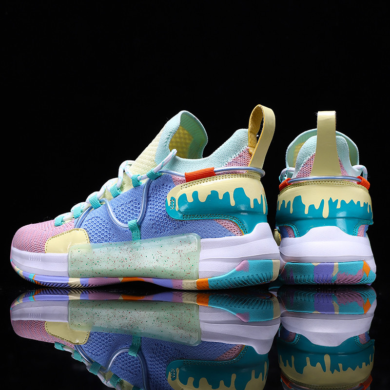 Vyriški krepšinio batai sportiniai bateliai madingi laisvalaikio batai skraidantys austi kvėpuojantys patogūs sportiniai bėgimo elastiniai neslystantys batai