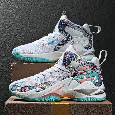 Sieviešu basketbola apavi Vīriešu āra sporta kurpes Vīriešu valkāšanai izturīgas amortizācijas kurpes Trenažieri Zapatillas Hombre vīriešu kedas