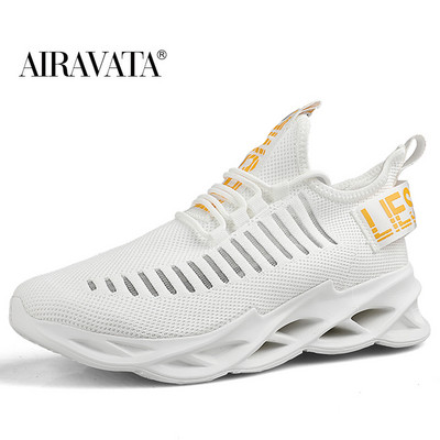 Vīriešu elpojoši skriešanas apavi āra sporta modei, ērti ikdienas sporta zālei vīriešu sporta apavi Zapatos De Mujer