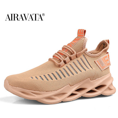Vīriešu elpojoši skriešanas apavi āra sporta modei, ērti ikdienas sporta zālei vīriešu sporta apavi Zapatos De Mujer