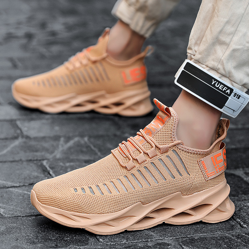 Vīriešu elpojoši skriešanas apavi āra sporta modei, ērti ikdienas sporta zālei vīriešu sporta apavi Zapatos De Mujer