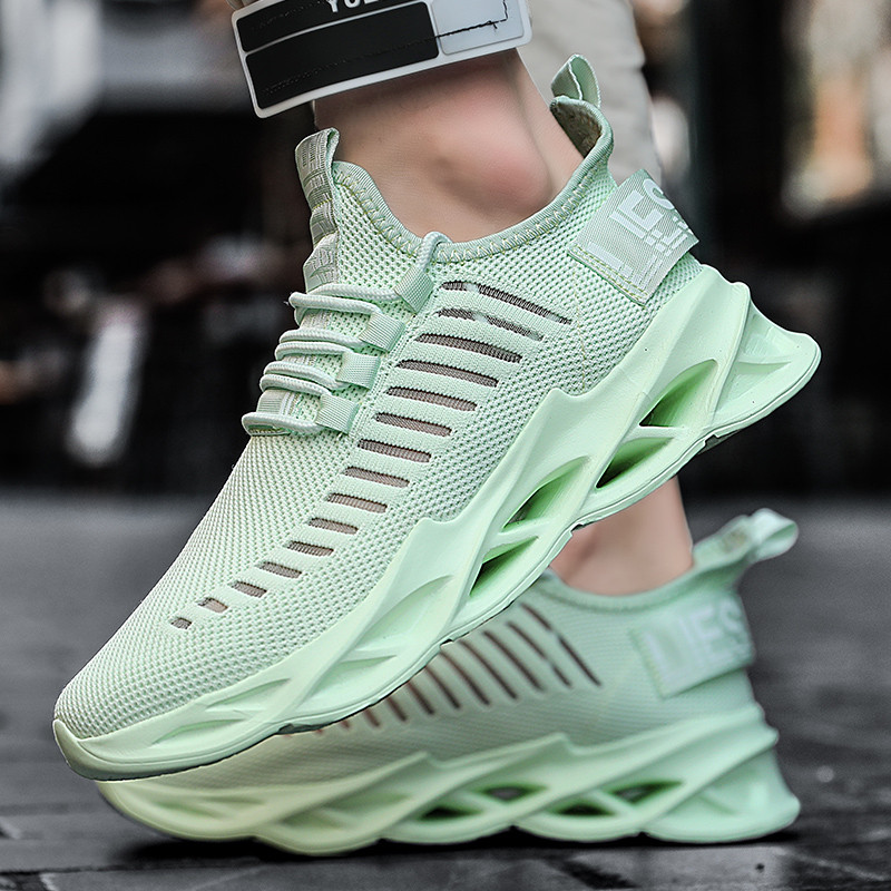 Vīriešu elpojoši skriešanas apavi āra sporta modei, ērti ikdienas sporta zālei vīriešu sporta apavi Zapatos De Mujer