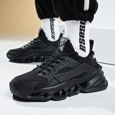 Спортни мъжки обувки за бягане Air Mesh Дишащи мъжки маратонки Нови омекотяващи ежедневни черни обувки Леки Zapatillas De Deporte
