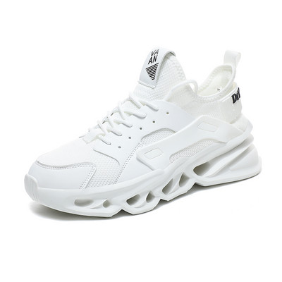 Sporta skriešanas vīriešu apavi Air Mesh elpojoši vīriešu kedas Jauni polsterējumi ikdienas melni apavi Viegli Zapatillas De Deporte