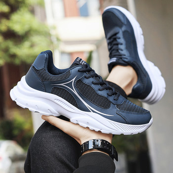 Καλοκαιρινά μαύρα παπούτσια για τρέξιμο για άντρες Μέγεθος 46 Ανδρικά παπούτσια που αναπνέουν Αθλητικά μπάσκετ αθλητικά παπούτσια Casual μόδα Ελαφρύ περπάτημα