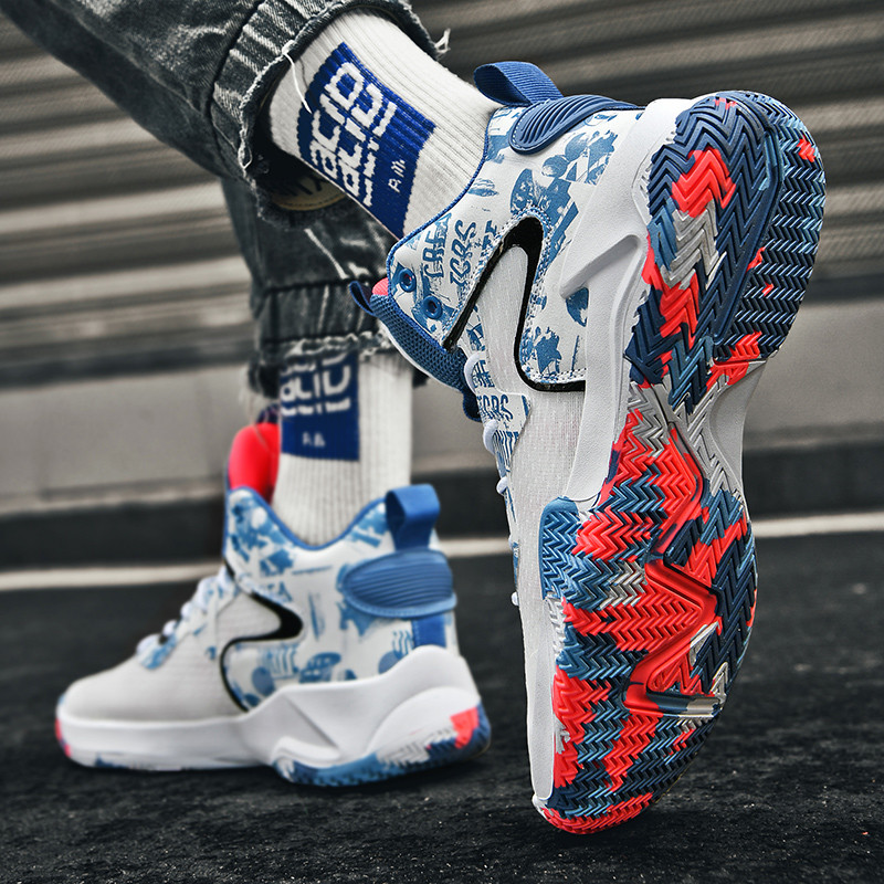 Kosárlabda cipő férfi sportcipő magas szárú kosárlabda tornacipő atlétika férfi és női páros cipő 35-45 yard