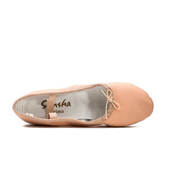 Sansha Hot Sale Γνήσια δερμάτινα παπούτσια μπαλέτου με τακούνι για γυναίκες Νεαρές γυναικείες Παπούτσια χορού τζαζ TE2CL