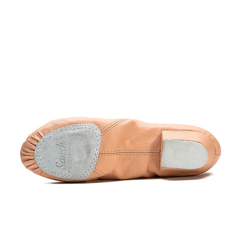 Sansha Hot Sale Natūralios odos baleto batai su kulnu moterims, jaunoms moterims džiazo šokių batai TE2CL