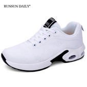 Sieviešu kedas gaisa spilvens ar mīkstu apakšu skriešanas apavi āra tīklveida elpojoši tenisa apavi Dāvanas