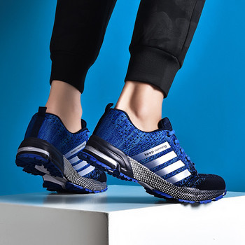 Нови мъжки обувки за бягане Дишащи спортни обувки на открито Леки маратонки за жени Удобни спортни тренировъчни обувки