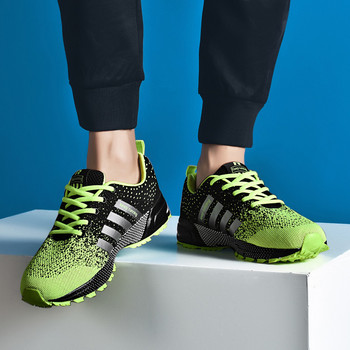 Нови мъжки обувки за бягане Дишащи спортни обувки на открито Леки маратонки за жени Удобни спортни тренировъчни обувки