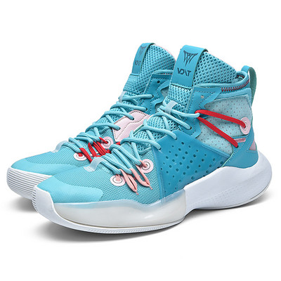 Modes zils Augstas kvalitātes oriģinālie vīriešu basketbola apavi sporta zābaki Treniņu zābaki chunky vīriešu augstas kedas Zīmolu dizaina apavi 2023