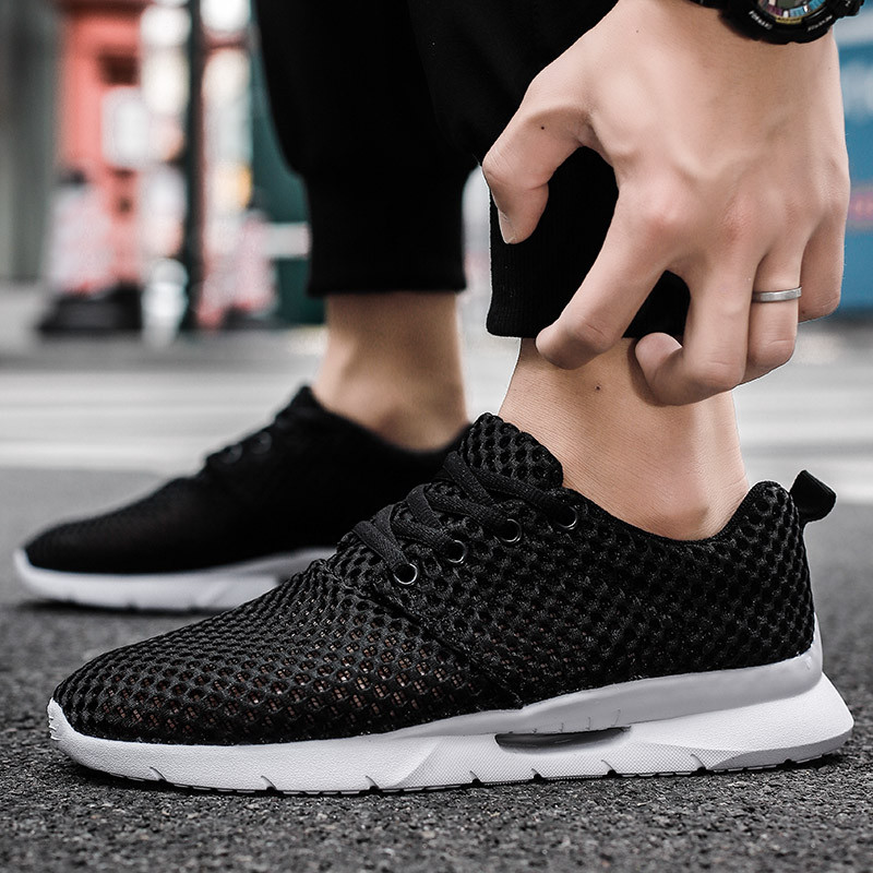 Nyári férfi futócipők fűzős alkalmi sportcipők légáteresztő tornacipők férfi tenisz Masculino Zapatillas De Deporte