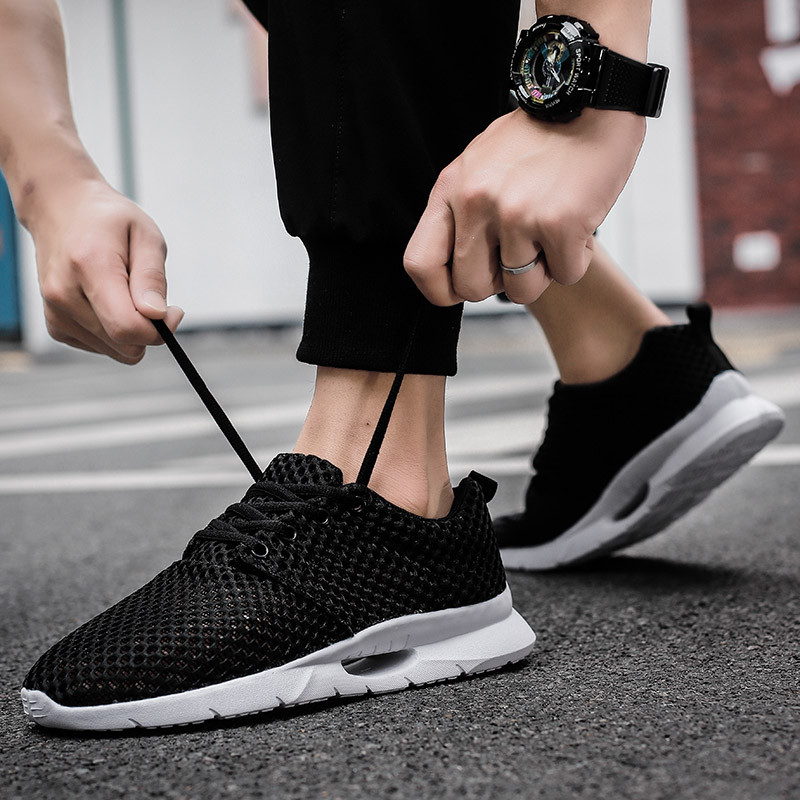 Nyári férfi futócipők fűzős alkalmi sportcipők légáteresztő tornacipők férfi tenisz Masculino Zapatillas De Deporte