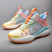 2021. gada jauni augstas kvalitātes profesionālie sporta apavi Basketbols vīriešiem Sievietēm Modes Krāsas Augstas kedas Vīriešu āra treniņu zābaki