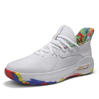 Personalizirane košarkaške tenisice u mješovitim bojama za muškarce i žene Tenisice s jastučićima Sportske cipele Visoka obuća za košarku