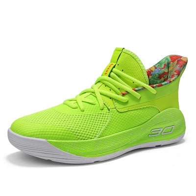 Personalizirane košarkaške tenisice u mješovitim bojama za muškarce i žene Tenisice s jastučićima Sportske cipele Visoka obuća za košarku