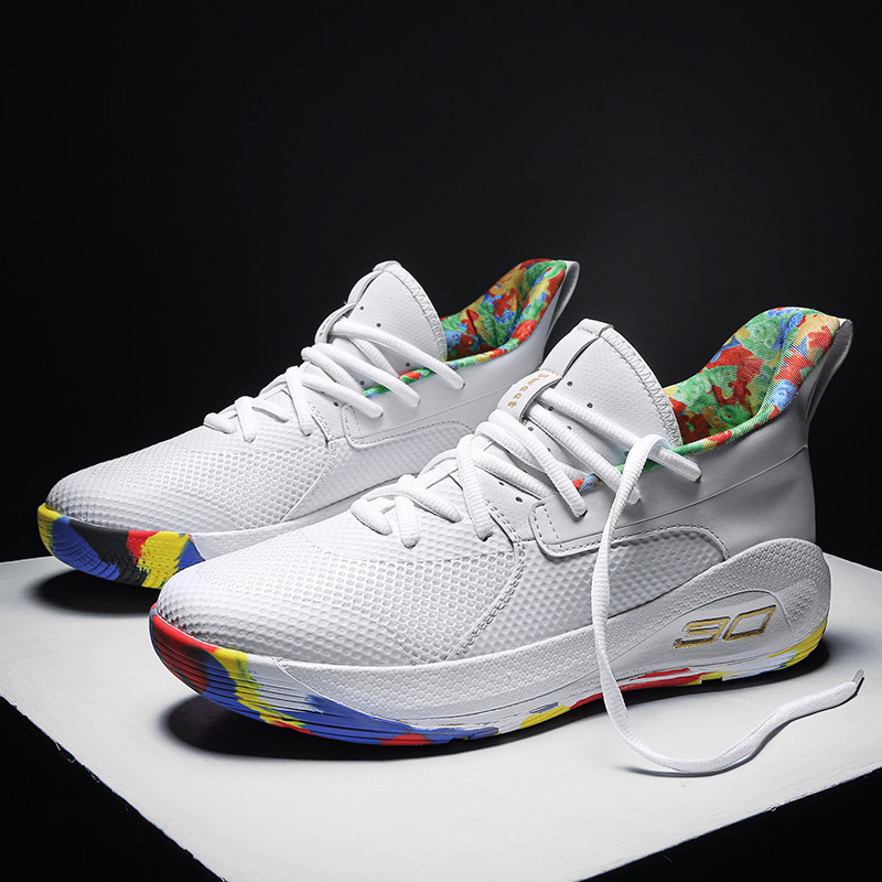 Personalizirane košarkaške tenisice u mješovitim bojama za muškarce i žene Tenisice s jastučićima Sportske cipele Visoka obuća za košarku