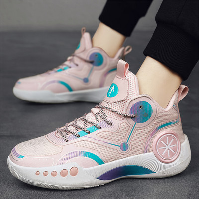 Unisex basketbola apavi Vīriešiem sporta zābaki sievietēm sporta zāle Fitness kupli potītes kedas Comfort Trend sporta kurpes Vīriešu apavi ar plakanu grozu