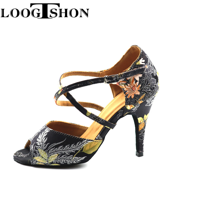 LOOGTSHON Vestuviniai Batai Moteriški Salsa Šokių Batai Moteriški Sandalai Su Platforma Sidabriniai Šokių Batai Kalnų krištolas