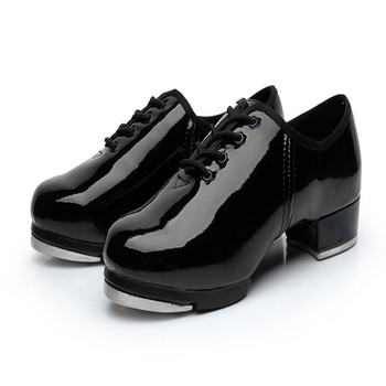 Степ обувки Квадратни танцови обувки Детски мъжки и дамски стилни танцови обувки Таблетки от алуминиева сплав Висококачествена лека кожа PU HOT