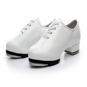 Степ обувки Квадратни танцови обувки Детски мъжки и дамски стилни танцови обувки Таблетки от алуминиева сплав Висококачествена лека кожа PU HOT