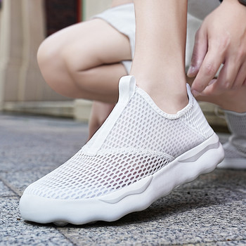 Slip On ελαφριά παπούτσια για τρέξιμο για άνδρες και γυναίκες Αθλητικά παπούτσια αναπνεύσιμα καλοκαιρινά Unisex αθλητικά παπούτσια Plus Size 36-48