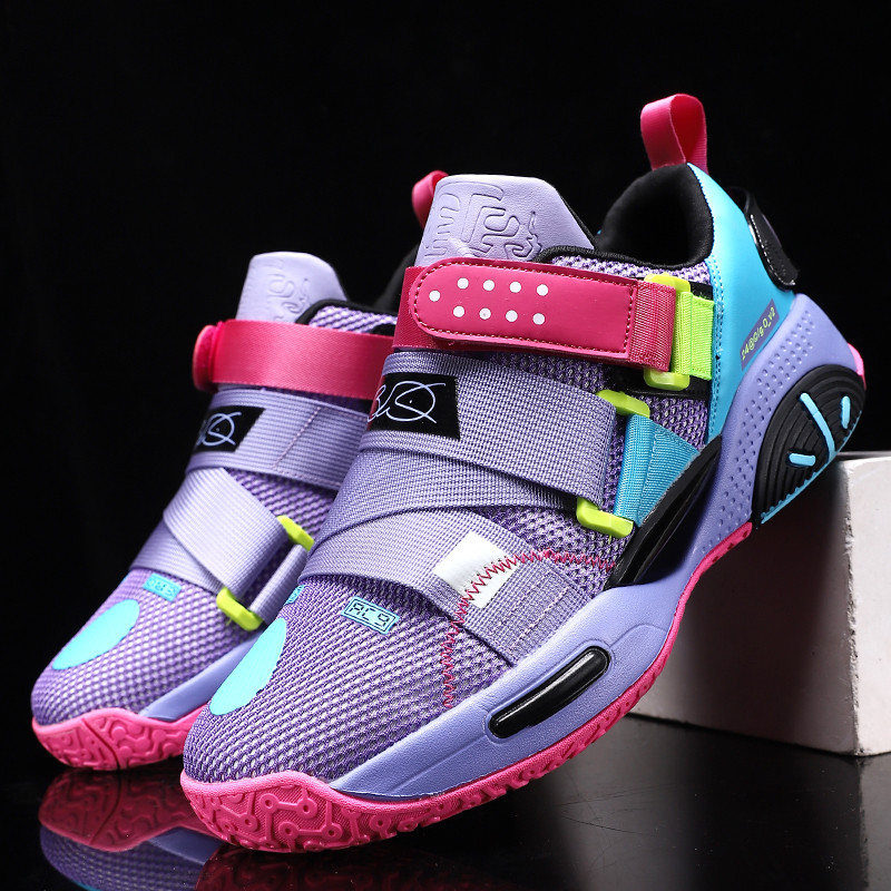 Divatos Színes kosárlabdacipők Férfi Márka Professzionális Férfi Kosárlabda Cipők Dizájner Sport Cipők Kültéri edzőcipő