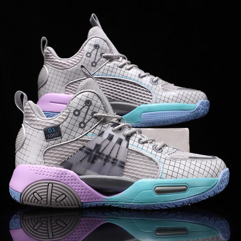 Divatos Színes kosárlabdacipők Férfi Márka Professzionális Férfi Kosárlabda Cipők Dizájner Sport Cipők Kültéri edzőcipő