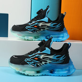 Modes bērnu skriešanas apavu vieglie zēnu apavi elpojoši sietveida zēnu apavi